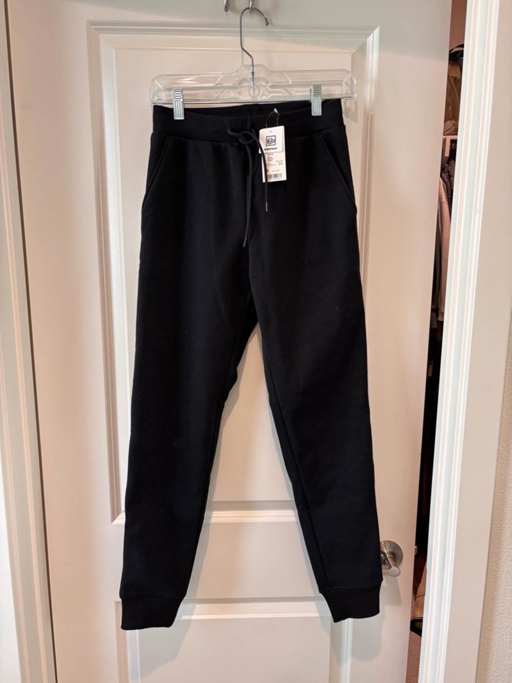 NWT Uniqlo Women's Black Sweat Joggers